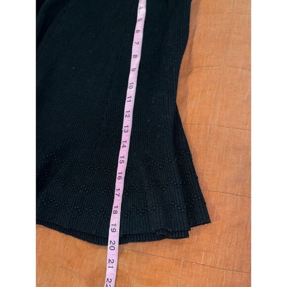 Maeve Anthropologie Black Pull on Mini Skirt Women's Size Large - Picture 7 of 8